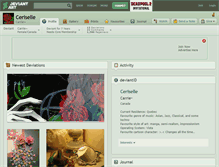 Tablet Screenshot of ceriselle.deviantart.com