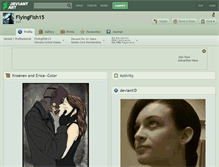 Tablet Screenshot of flyingfish15.deviantart.com