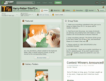 Tablet Screenshot of harry-potter-trio-fc.deviantart.com