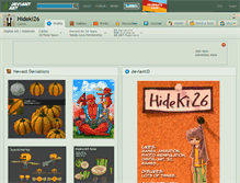 Tablet Screenshot of hideki26.deviantart.com