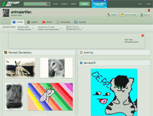 Tablet Screenshot of animalartfan.deviantart.com