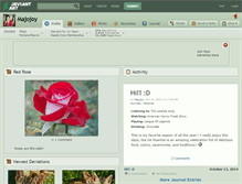 Tablet Screenshot of majojoy.deviantart.com