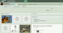 Desktop Screenshot of hyena-love.deviantart.com