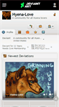 Mobile Screenshot of hyena-love.deviantart.com