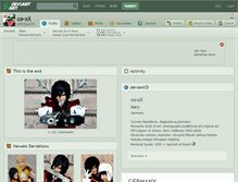 Tablet Screenshot of co-xx.deviantart.com