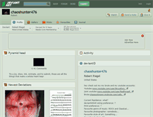 Tablet Screenshot of chaoshunter476.deviantart.com