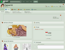 Tablet Screenshot of francuz122.deviantart.com