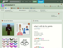 Tablet Screenshot of animaladopts14.deviantart.com