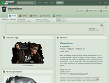 Tablet Screenshot of blazenfalcon.deviantart.com