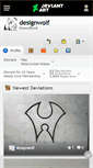 Mobile Screenshot of designwolf.deviantart.com