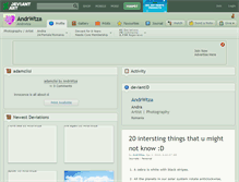 Tablet Screenshot of andrwtza.deviantart.com