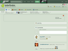 Tablet Screenshot of butterflication.deviantart.com
