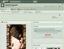 Tablet Screenshot of labellephotography.deviantart.com