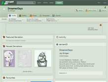Tablet Screenshot of dreamerdays.deviantart.com