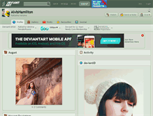 Tablet Screenshot of alvishamilton.deviantart.com