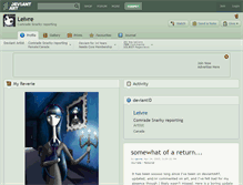 Tablet Screenshot of leivre.deviantart.com