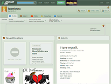 Tablet Screenshot of louxxlouxx.deviantart.com