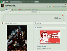 Tablet Screenshot of deaditesonline.deviantart.com