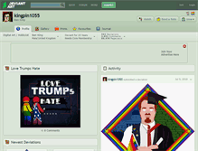 Tablet Screenshot of kingpin1055.deviantart.com