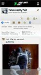 Mobile Screenshot of falsereality748.deviantart.com