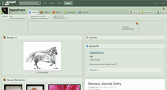 Desktop Screenshot of happydrizzt.deviantart.com