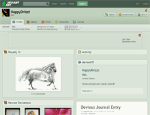 Tablet Screenshot of happydrizzt.deviantart.com