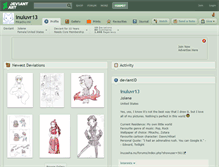 Tablet Screenshot of inuluvr13.deviantart.com