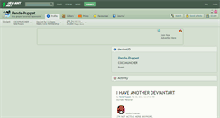 Desktop Screenshot of panda-puppet.deviantart.com