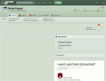 Tablet Screenshot of panda-puppet.deviantart.com