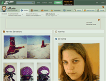 Tablet Screenshot of effunia.deviantart.com
