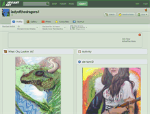 Tablet Screenshot of ladyofthedragons1.deviantart.com