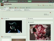 Tablet Screenshot of emoflutterby.deviantart.com