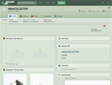 Tablet Screenshot of mthecollector.deviantart.com