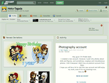 Tablet Screenshot of neko-tagada.deviantart.com