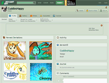Tablet Screenshot of cuddleshappy.deviantart.com