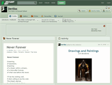 Tablet Screenshot of devilloc.deviantart.com