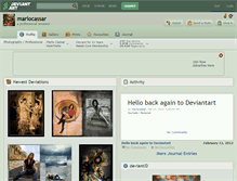 Tablet Screenshot of mariocassar.deviantart.com