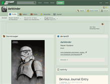 Tablet Screenshot of darkkinder.deviantart.com