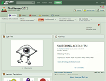 Tablet Screenshot of finalgamers-2012.deviantart.com