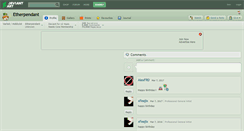 Desktop Screenshot of etherpendant.deviantart.com