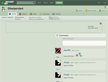 Tablet Screenshot of etherpendant.deviantart.com