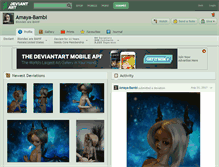 Tablet Screenshot of amaya-bambi.deviantart.com