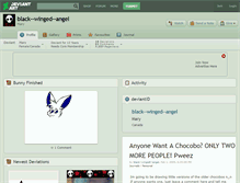Tablet Screenshot of black--winged--angel.deviantart.com