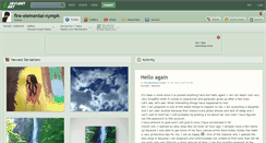 Desktop Screenshot of fire-elemental-nymph.deviantart.com