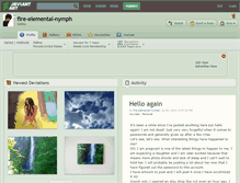 Tablet Screenshot of fire-elemental-nymph.deviantart.com