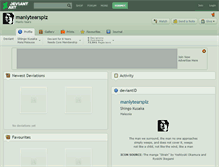 Tablet Screenshot of manlytearsplz.deviantart.com