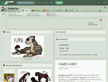 Tablet Screenshot of emberlyn.deviantart.com