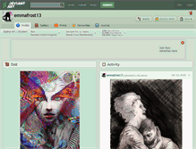 Tablet Screenshot of emmafrost13.deviantart.com