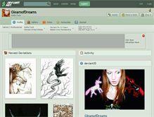 Tablet Screenshot of gleamofdreams.deviantart.com