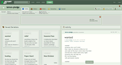 Desktop Screenshot of lemon-pledge.deviantart.com
